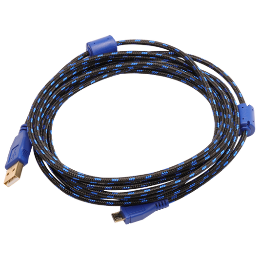 10 Ft Charging Cable for X1 & PS4 Blue
